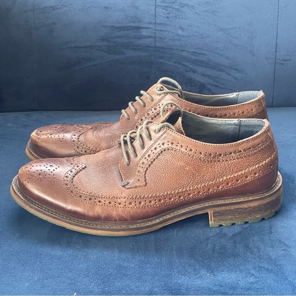 Dune London Shoes Mens 8 EU 41 Bongo Brown Leather Wingtip Brogue Dress Casual main image 9